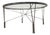 Metal Table w/ Glass Top For Sale