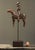 Vintage Folk Art Primitive Hand Carved Soldier With Horse Sculpture, Signed For Sale - Image 4 of 12