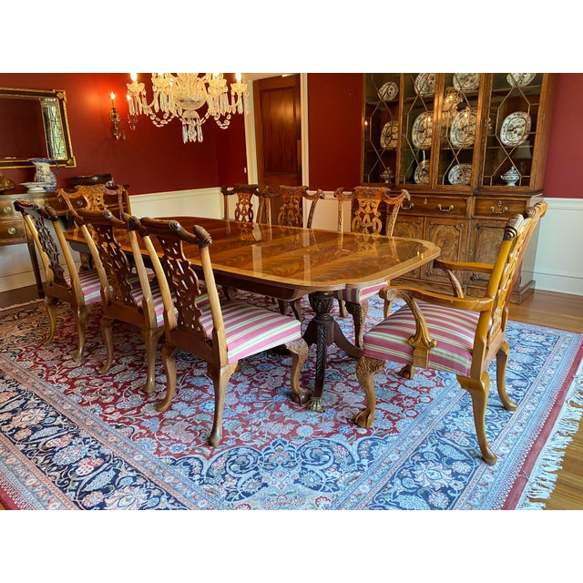 Karges Furniture Duncan PhyfeStyle Dining TableSatinwood Borderland