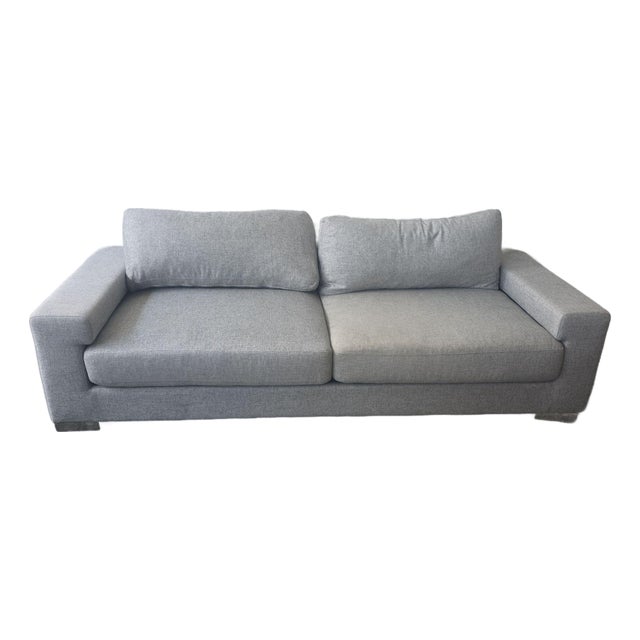 Ben Soleimani Pierce 3-Seat Modern Light Gray Sofa For Sale