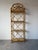 Coastal Vintage Coastal Arched Top Rattan Étagère With Wood Shelves For Sale - Image 3 of 13