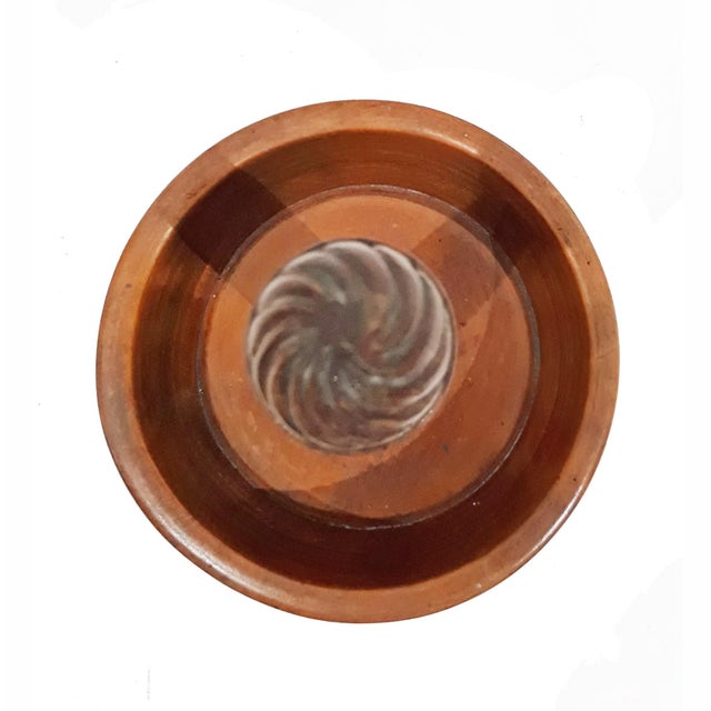 Sienna Mid 20th Century Lignum Vitae Turned Lemon Squeezer, from the Carter Burden Jr. Collection For Sale - Image 8 of 11