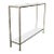 Gold Finish Iron Console Table With Antiqued Mirror Shelves For Sale
