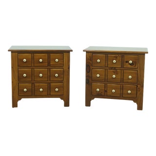 Pair Ethan Allen Country Pine Nightstands For Sale