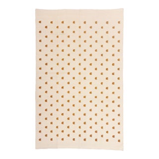 Vintage Indian Dhurrie Rug, 05'08 X 08'11 For Sale