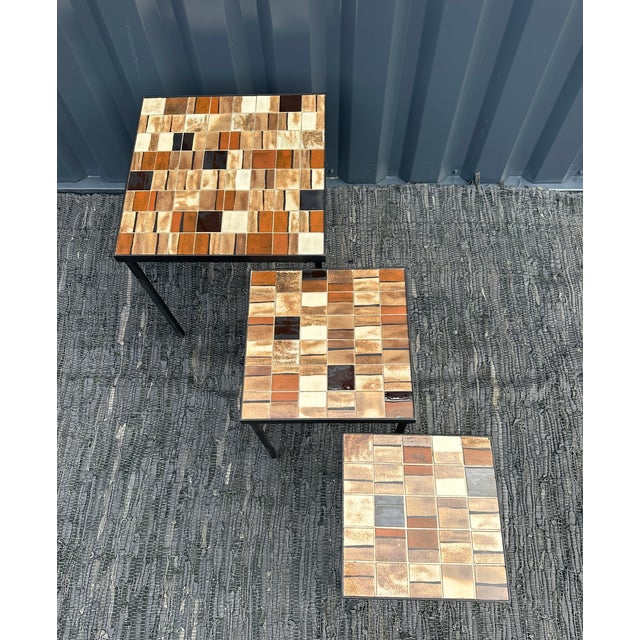 Vintage Nesting Tables by Mado Jolain, 1960s, Set of 3 For Sale - Image 10 of 18