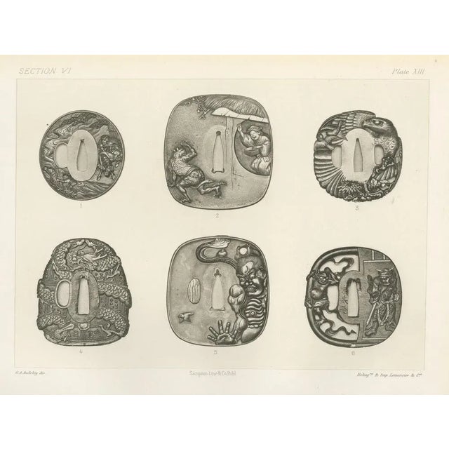Late 19th Century Audsley, Mythical and Narrative Japanese Tsuba Designs, 1884, Paper For Sale - Image 5 of 6