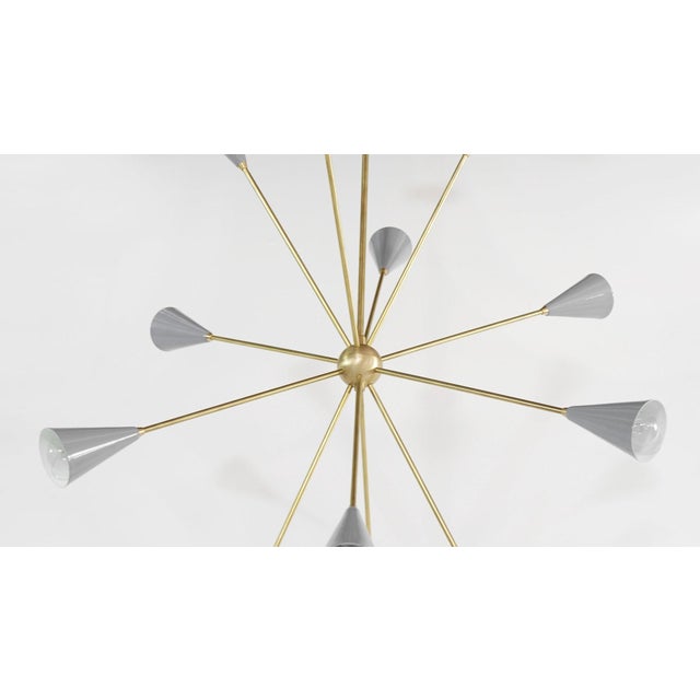 Gray Spore Chandelier For Sale - Image 8 of 9