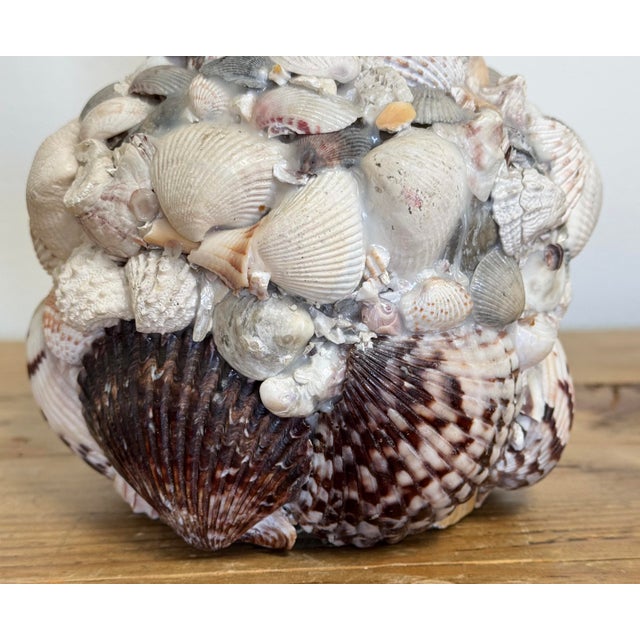 Vintage Shell Encrusted Vase For Sale In Kansas City - Image 6 of 10