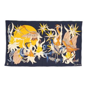 Mid Century French Tapestry Signed by Jean Lurcat Artist Desginer 3’11” X 6’6”