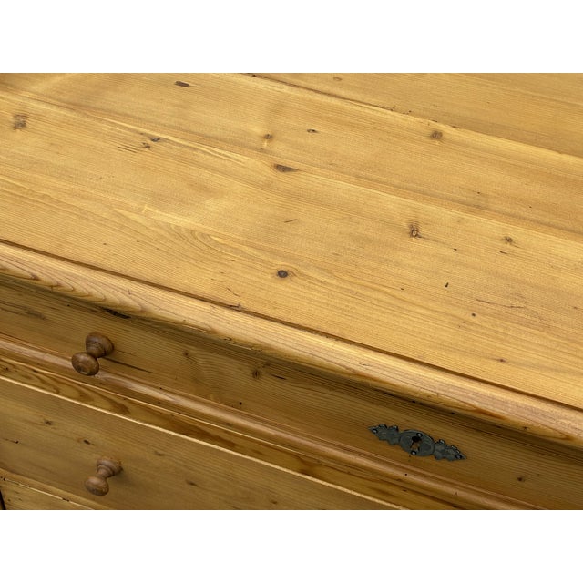 Pine Empire-Style Chest of Four Drawers For Sale - Image 15 of 15