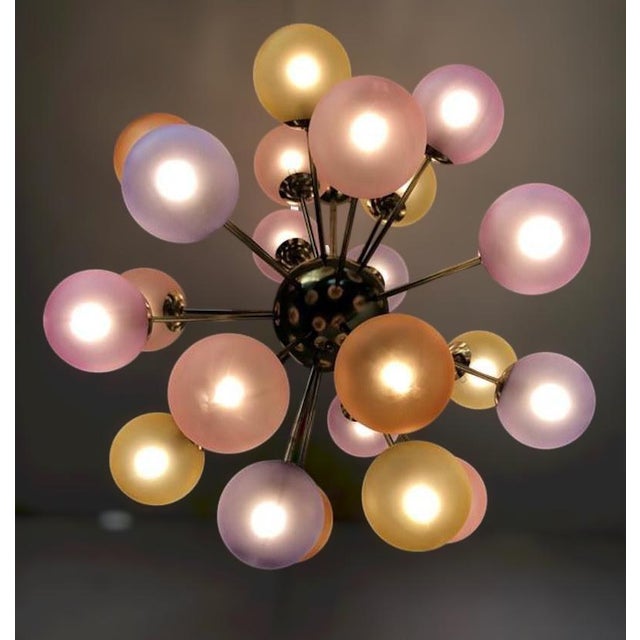 21st Century Nova Multicolor Murano Sputnik Chandelier by Fabio LTD For Sale - Image 10 of 10