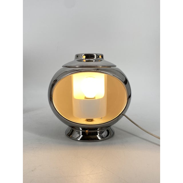 Platinum-Plated Version of the Valencia Table Lamp by Marcello Cuneo for Philips, in the Original Box, 1960s, in Flawless...