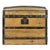 Wood Wooden Transport Trunk with Steel Reinforcements For Sale - Image 7 of 7