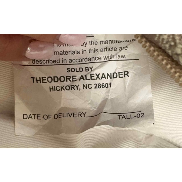 Theodore Alexander Regency Cane Seat Carved Wood Settee For Sale - Image 18 of 18