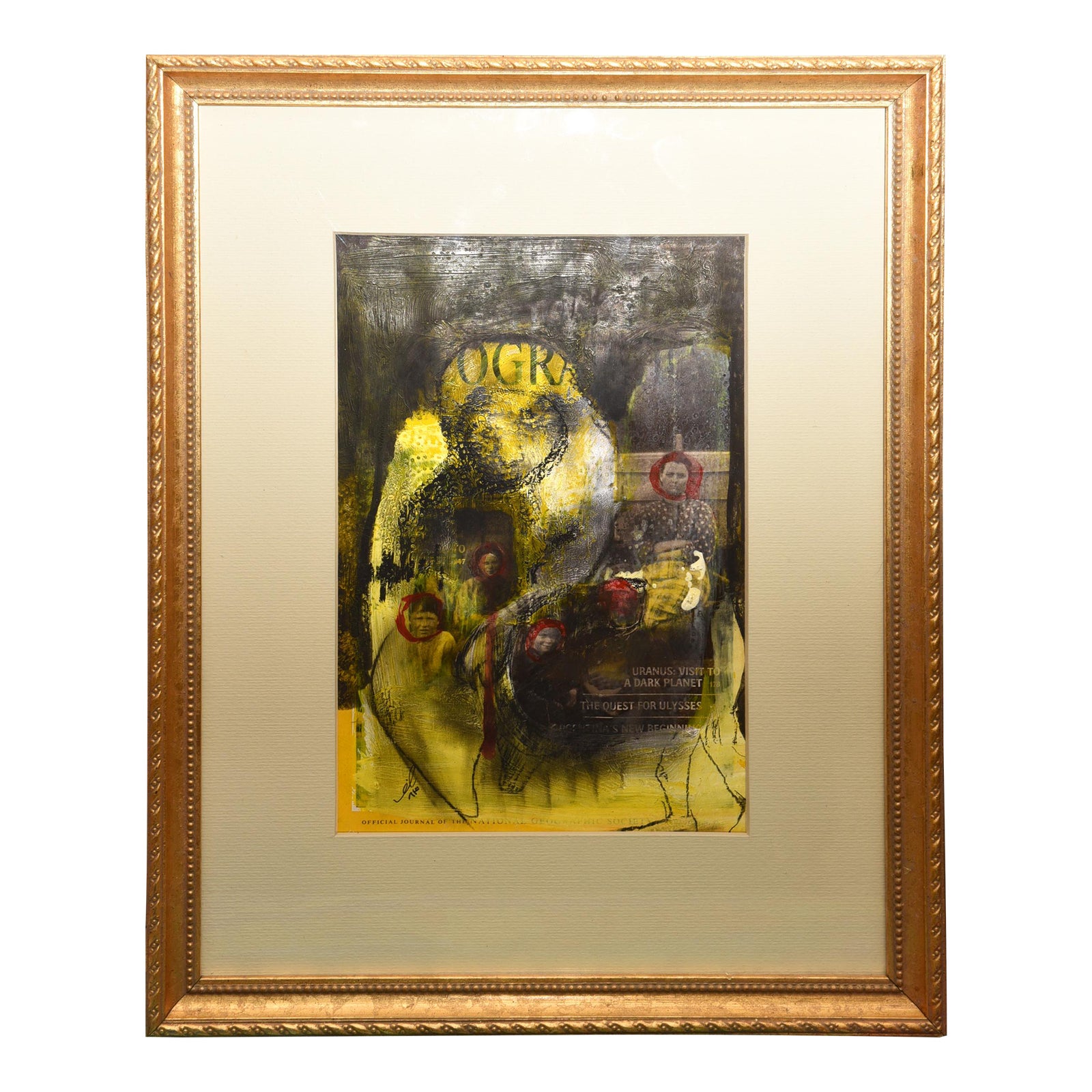 1990s Layered Histories Abstract Expressionism Mixed-Media Painting by ...