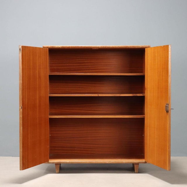 Walnut Burl Veneer Storage Unit, 1950s For Sale - Image 3 of 10