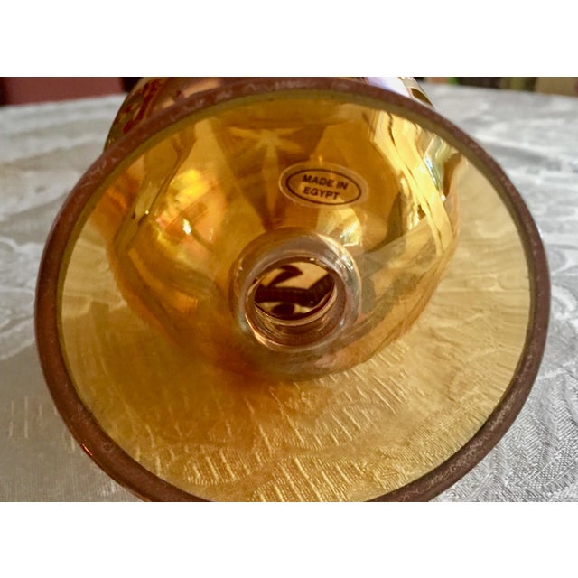 1980s 1980s Blown Glass Pedestal Egg For Sale - Image 5 of 9