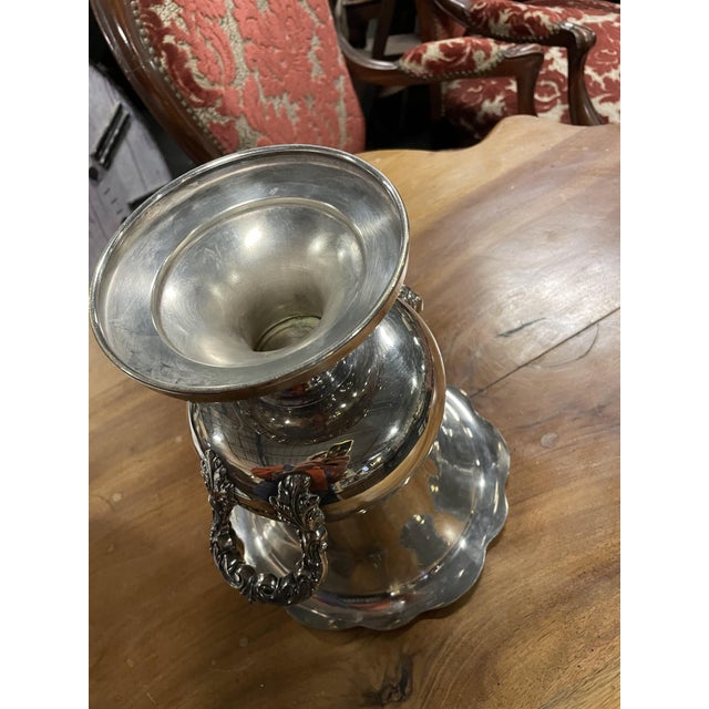 Vintage Silver Metal Cooler, 1928 For Sale - Image 6 of 8