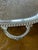 Designed by Leonard Silver this large elegant mid century vintage footed silver plate serving tray features a raised edge...