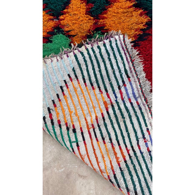 1980s Moroccan Colorful Vintage Azilal Rug - 2'7" X 5'11" Ft For Sale - Image 4 of 8