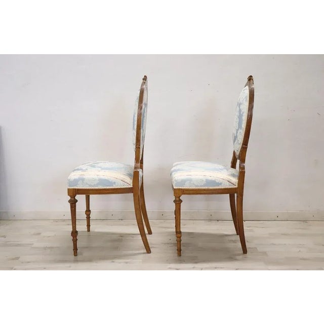 Set of Early 20th Century Carved Beech Wood Chairs For Sale - Image 11 of 12