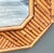 Vintage Chevron Rattan Mirror For Sale - Image 4 of 12