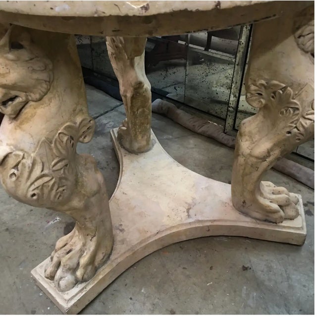 Incredible Rare 19th Century Italian Grand Tour Scagliola Center Table For Sale - Image 4 of 7