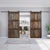 Mid-Century Modern Vintage Carved Wood Doors | Rustic Farmhouse Barn Door With Architectural Detail 80x36 For Sale - Image 3 of 4