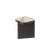 Metal Alwa Square One Side Table with Smoky Grey Top and Black Base by Sebastian Herkner for Pulpo For Sale - Image 7 of 7