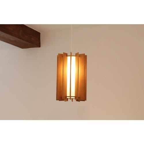 Pine Tema Pendant Lamp by Ib Fabiansen for Fog & Mørup, 1960s For Sale - Image 3 of 4