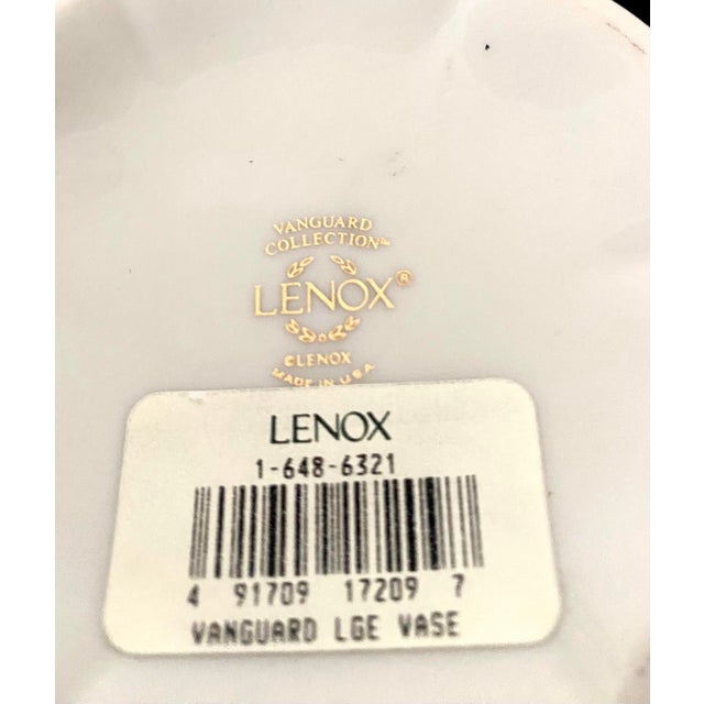 Vintage stunning, large-scale 9 7/8 inch fine ivory porcelain vase from the celebrated Vanguard Collection by Lenox. Made...