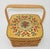 Scandinavian Rosemaling Folk Art Painted Wood Basket Handbag For Sale - Image 4 of 14