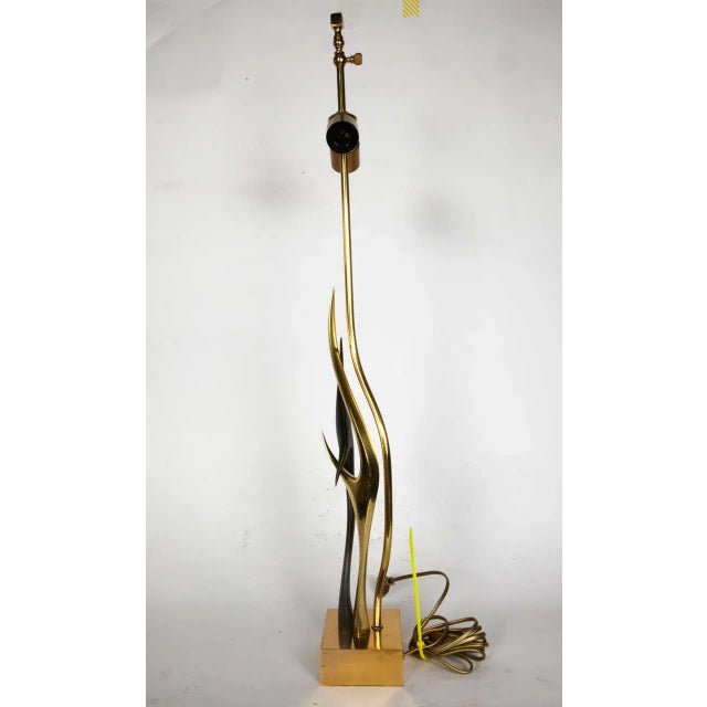 Vintage Sculptural Bronze Table Lamp Base by Willy Daro For Sale - Image 6 of 13