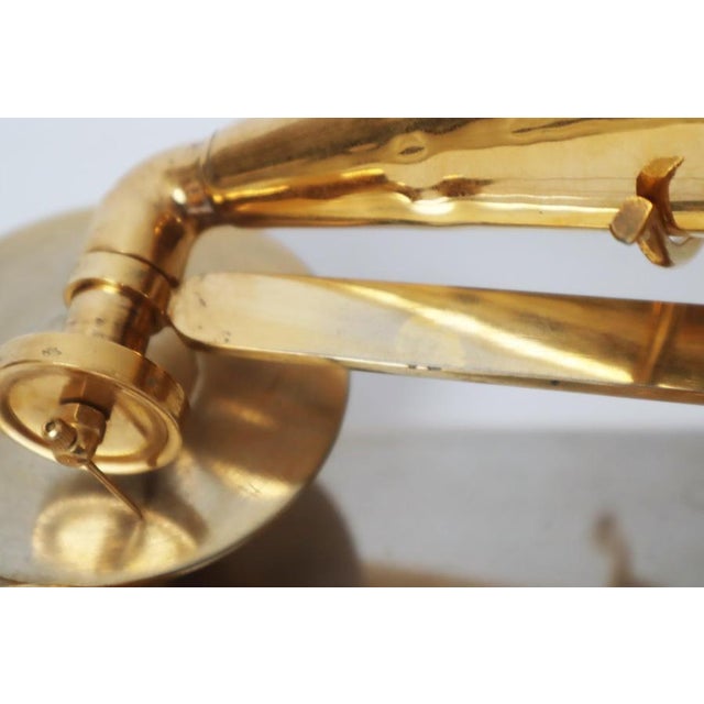Handcrafted Golden First Gramophone by Emil Berliner, Germany, 1887 For Sale - Image 12 of 18