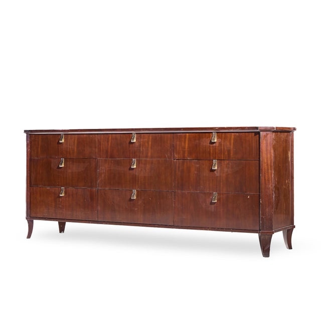 Traditional Thomas Pheasant for Baker Furniture Facet Chest Lowboy Dresser For Sale - Image 3 of 9