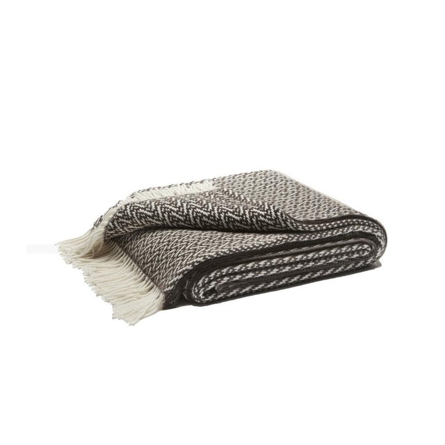 Indianina Throw in Cashmere with Fringes from Lo Decor For Sale - Image 4 of 4