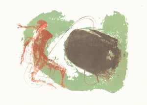 1968 "Moby Dick" Lithograph by Benton Spruance "Man Against Monster"