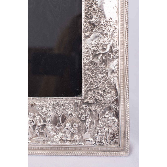 Impressionist Early 20th Century Sterling Repousse & Chased Frame Likely Barbour Silver Co., Usa For Sale - Image 3 of 4
