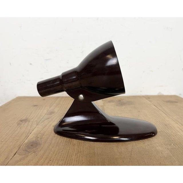 Vintage Brown Bakelite Wall Light from Elektrosvit, 1950s For Sale - Image 9 of 18