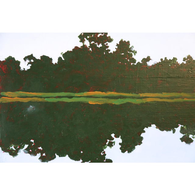 Henry “Hank” Pugh (1943-2025) Norfolk Va. A vintage painting of a scenic landscape reflecting off the water. Beautiful...