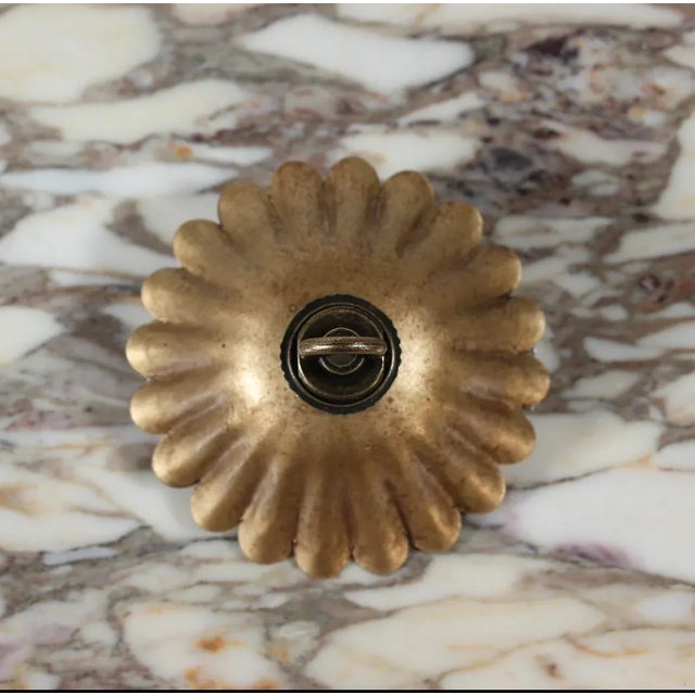 Metal Pink Floral Crystal Globe Beaded Chandelier For Sale - Image 7 of 7