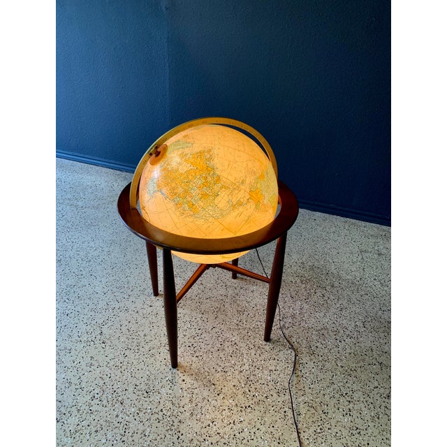 20" Illuminated Floor Standing Globe "Heirloom by Replogle For Sale - Image 9 of 13