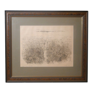 Vintage Herbert Fink - "Footpath" Limited Edition Etching (#133/210) (1965) (American)