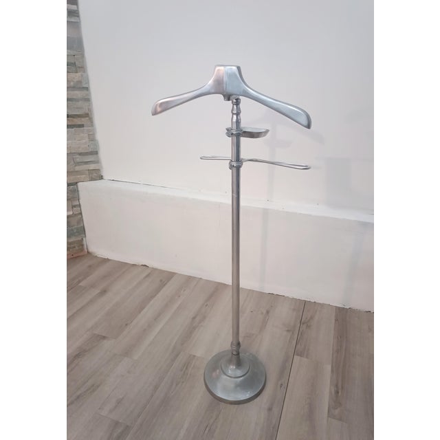 Chrome-Plated Metal Valet Stand, France, 1960s For Sale - Image 3 of 9