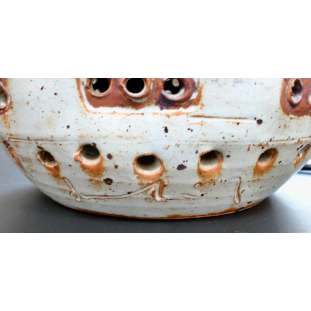 Vintage Ceramic Table Lamp in the Style of Georges Pelletier, Circa 1970s For Sale - Image 12 of 12