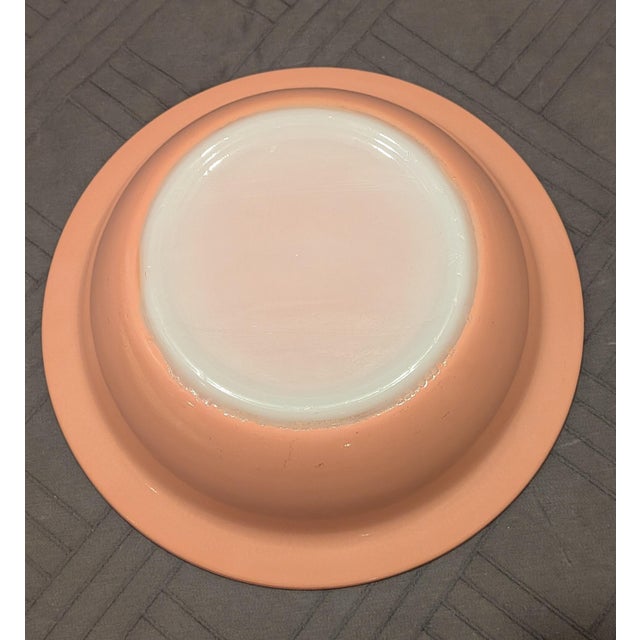 Glass Vintage 1940s Hazel-Atlas "Moderntone" Platonite Pastel Serving Set - Oval Platter & Large Bowl For Sale - Image 7 of 7