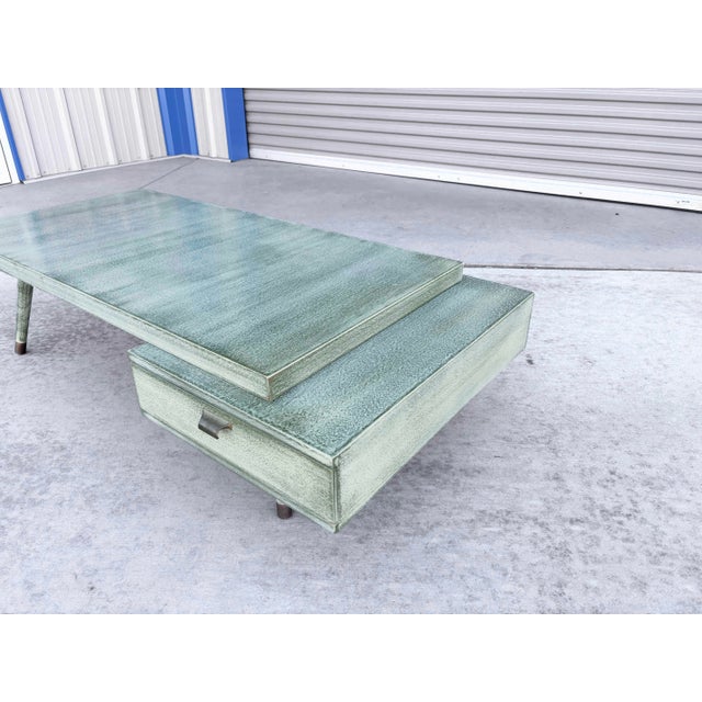 Wood 1960s Mid Century Coffee Table by Barzilay For Sale - Image 7 of 10