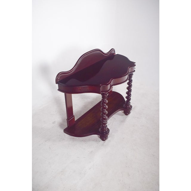 Wood Antique Mahogany Console Table For Sale - Image 7 of 13