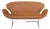 Swan Sofa in Cognac Anilin Leather by Arne Jacobsen, 2000s For Sale